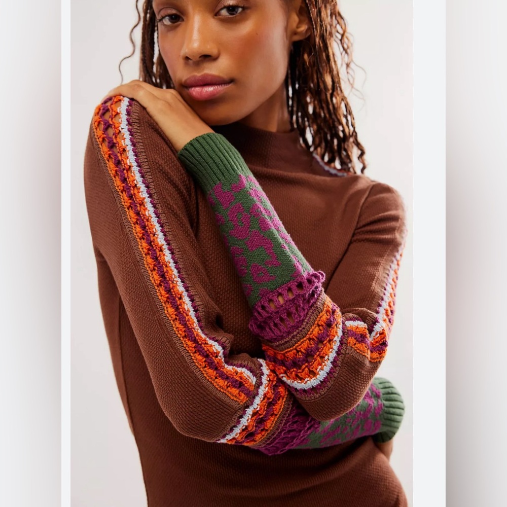 Free People S Switch it Up Thermal Women Brown!!